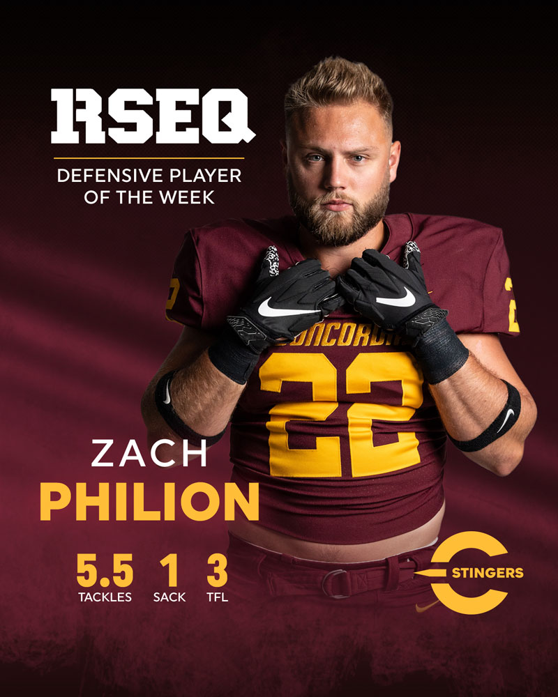 RSEQ Athlete of the Week: Zach Philion