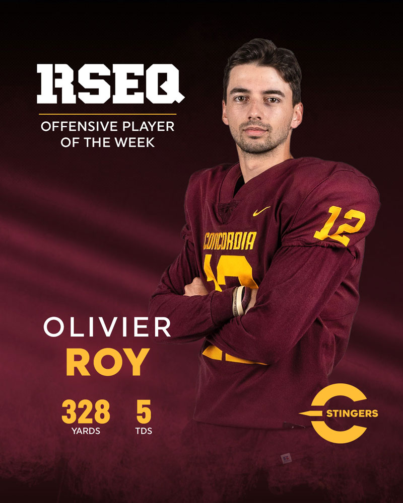 RSEQ Athlete of the Week: Olivier Roy