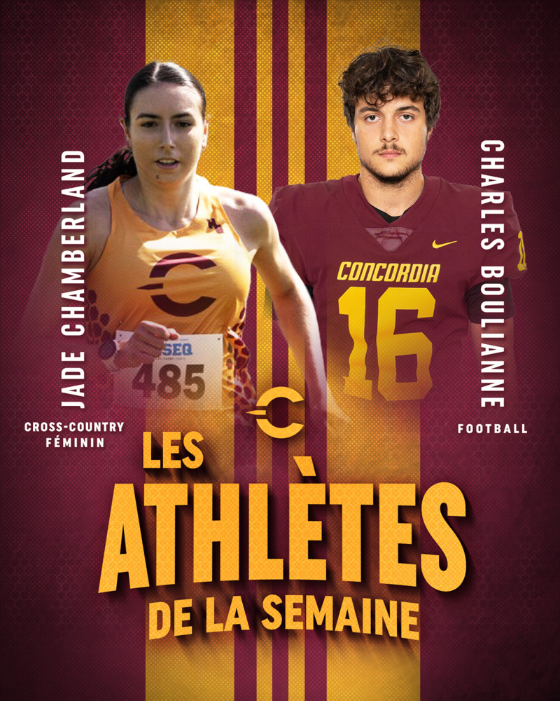 Les athlètes de la semaine : Jade Chamberland, Charles Boulianne