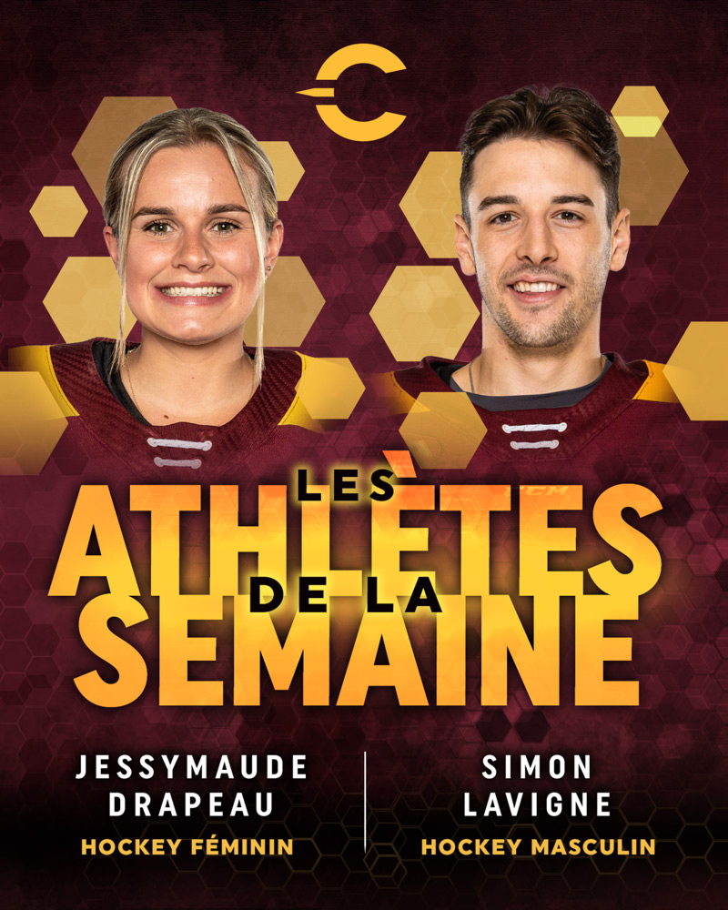 Les athlètes de la semaine : Jessymaude Drapeau, Simon Lavigne