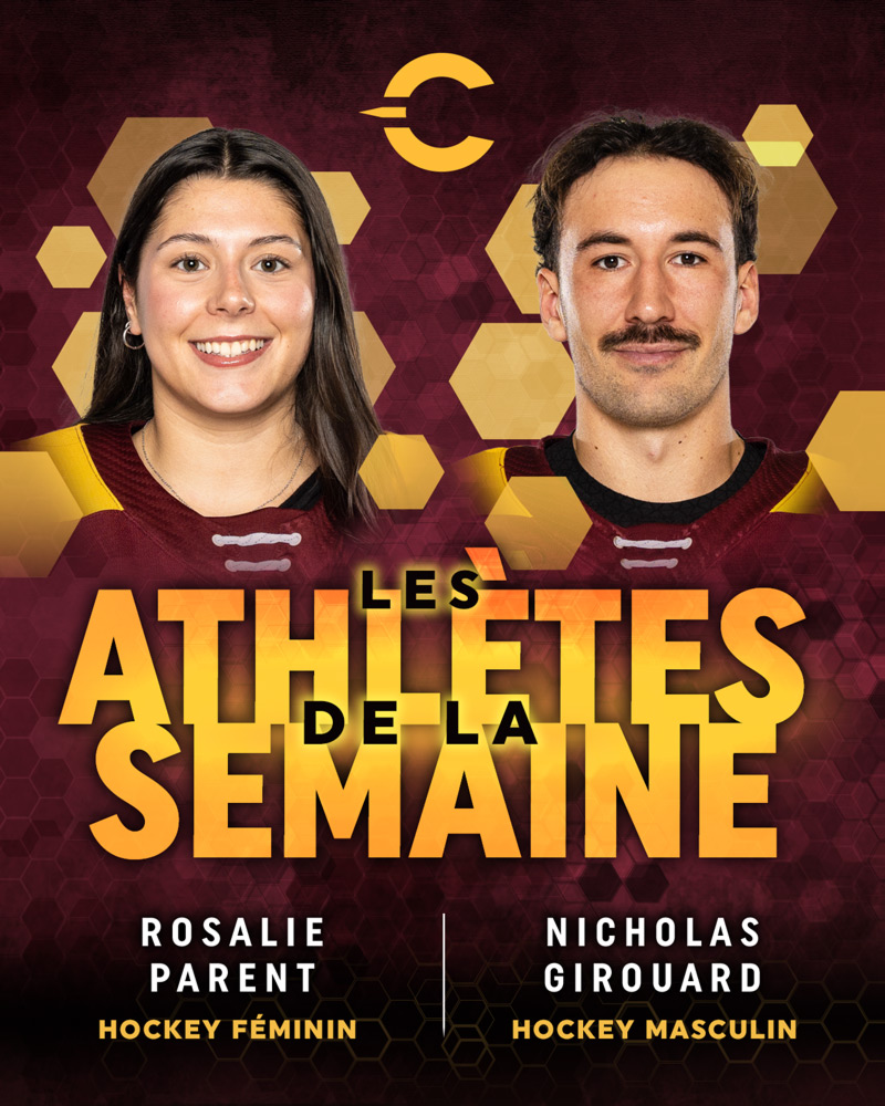 Les athlètes de la semaine : Rosalie Parent, Nicholas Girouard