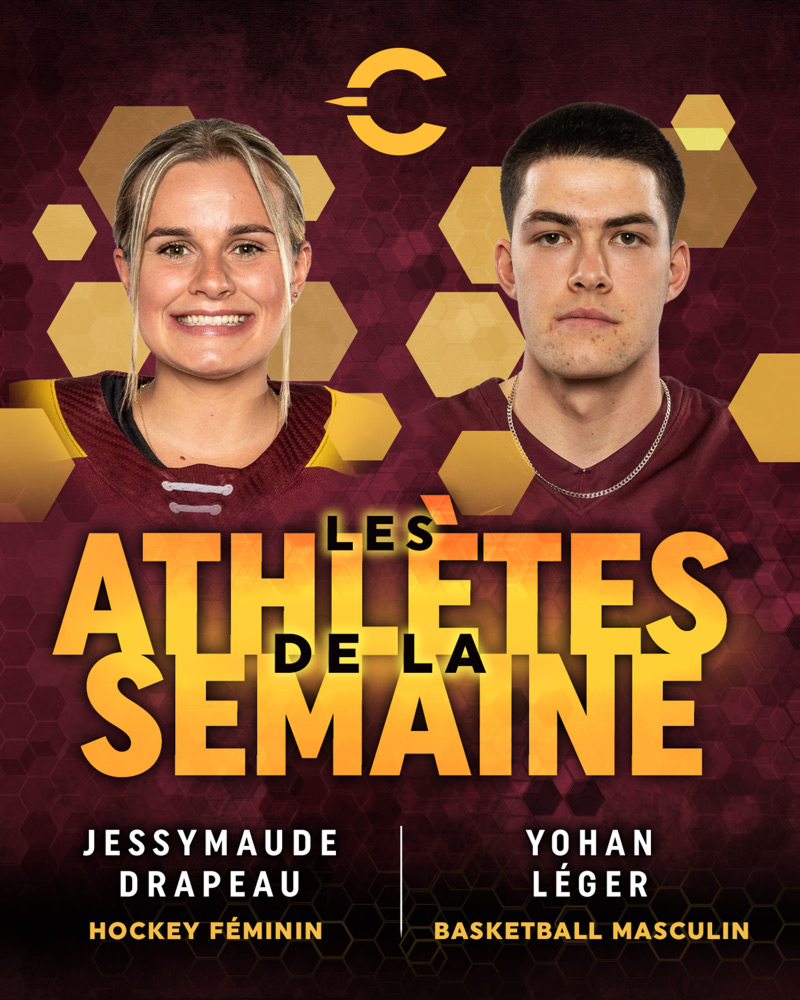 Les athlètes de la semaine : Jessymaude Drapeau, Yohan Leger