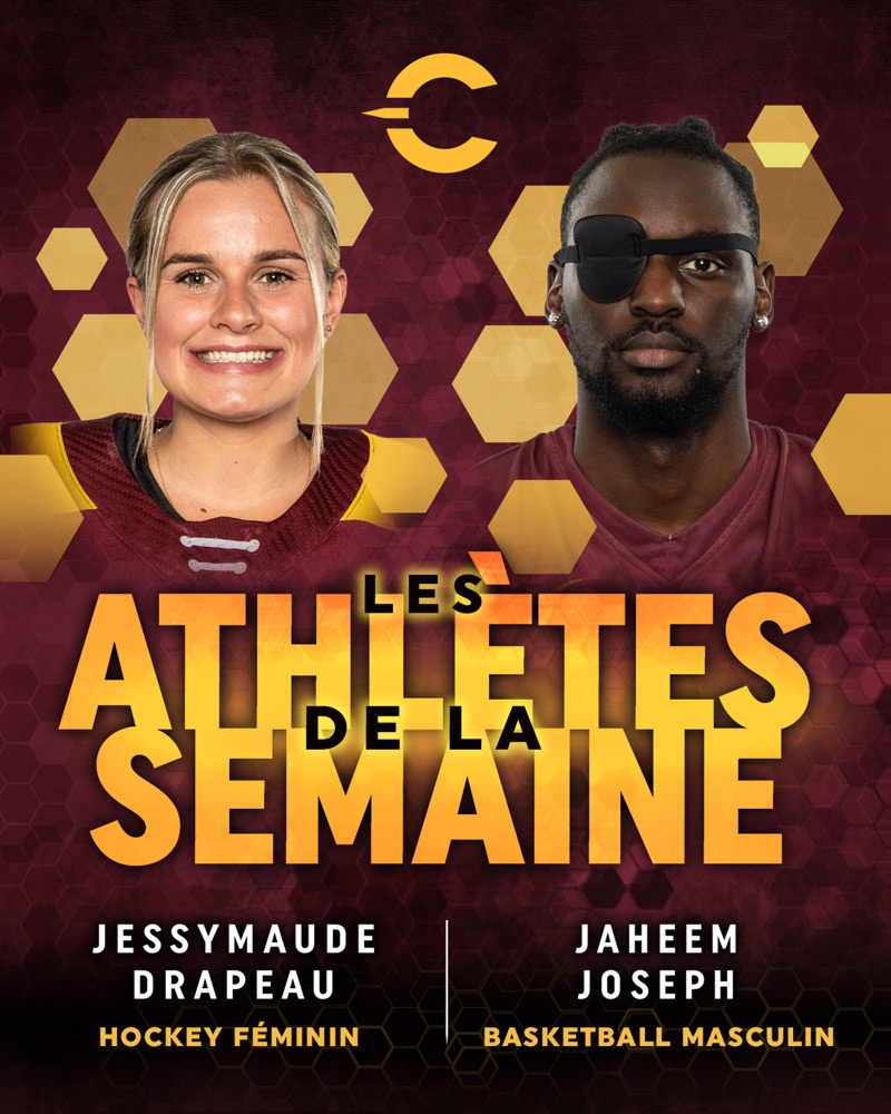 Les athlètes de la semaine : Jessymaude Drapeau, Jaheem Joseph