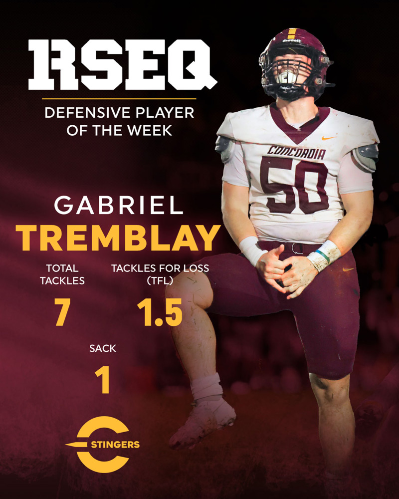 RSEQ Athlete of the Week: Gabriel Tremblay