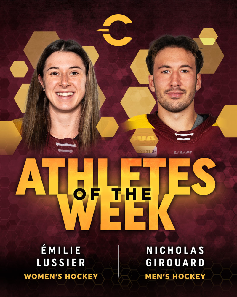 Athletes of the Week: Emilie Lussier, Nicholas Girouard