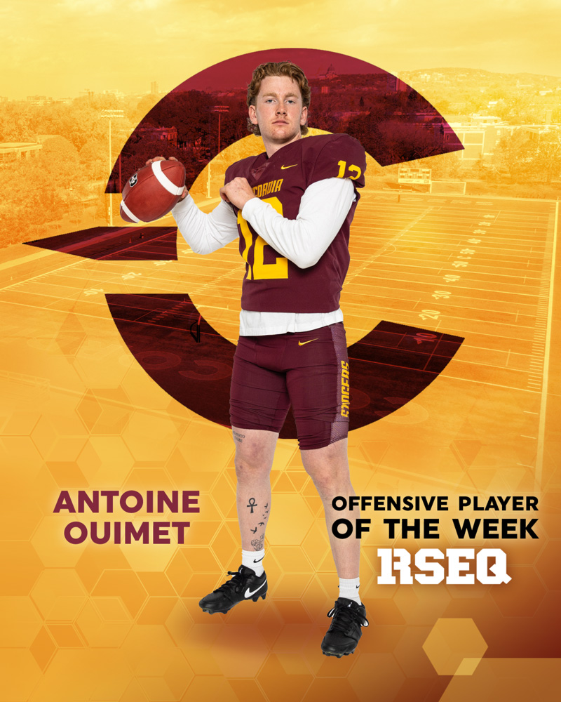 RSEQ Offensive Player of the Week: Antoine Ouimet