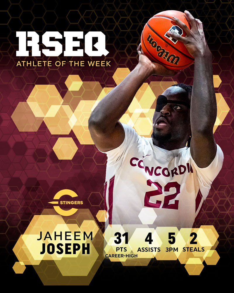 RSEQ Athlete of the Week: Jaheem Joseph