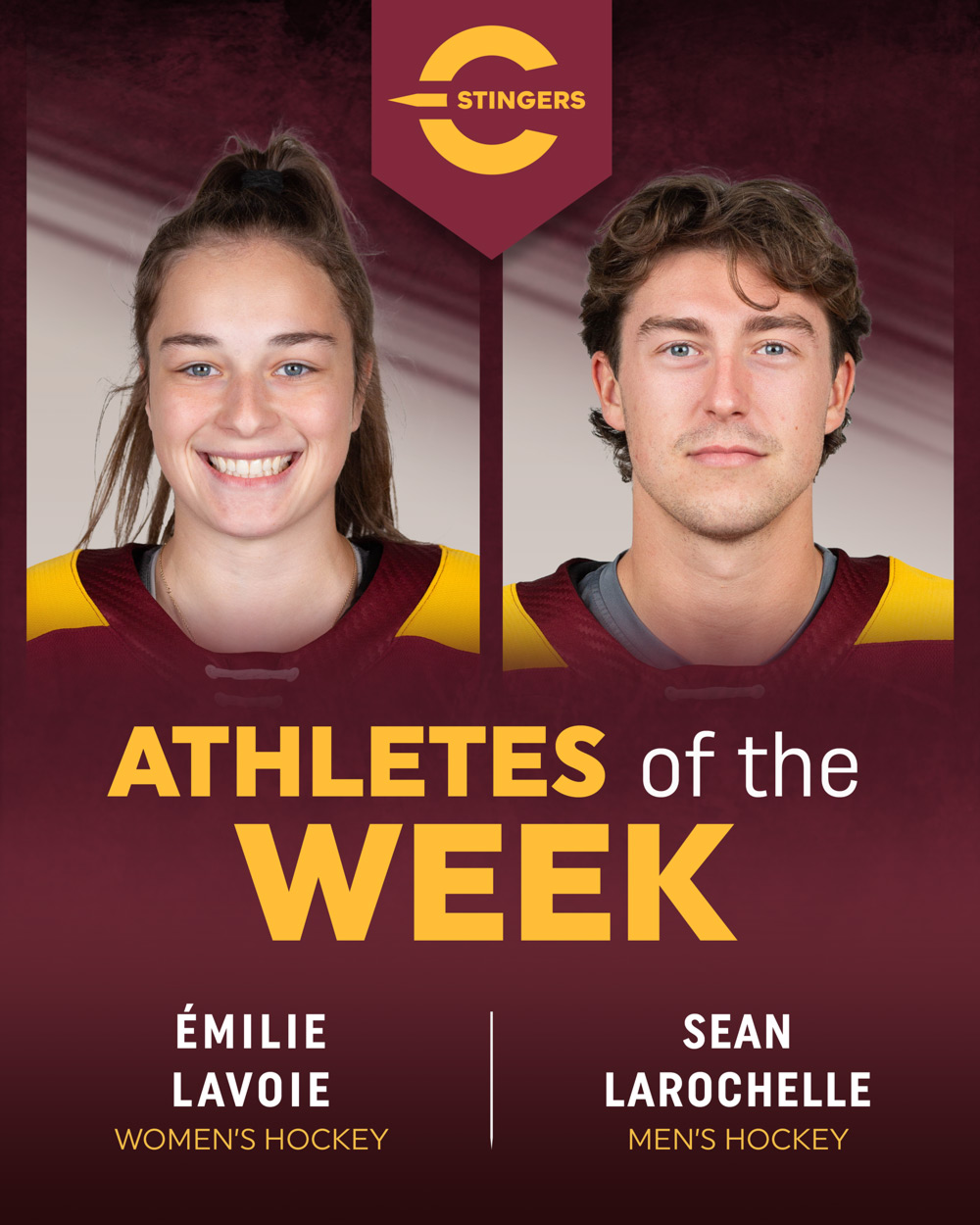 Athletes of the Week: Émilie Lavoie and Sean Larochelle