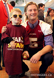 QB Reid Quest and his friend Carter