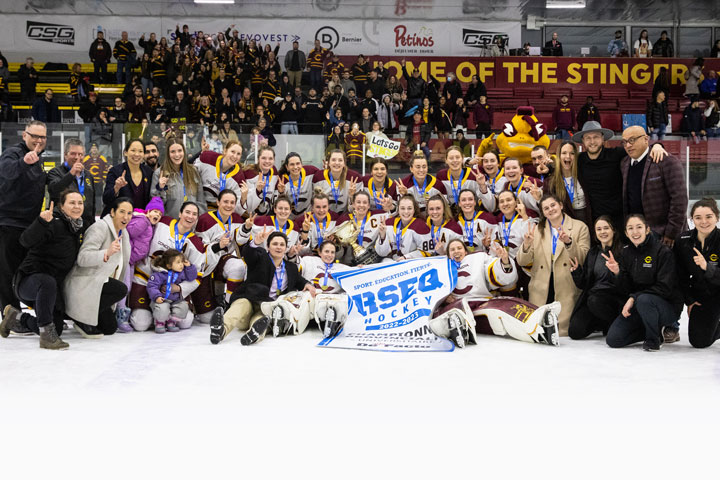 The Stingers won their second consecutive Quebec conference championship on home ice.