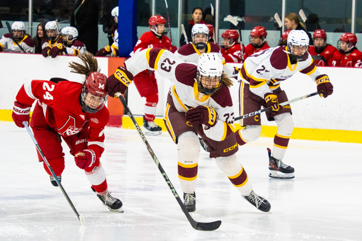 Stingers women's hockey to play at Place Bell after two OT wins over McGill