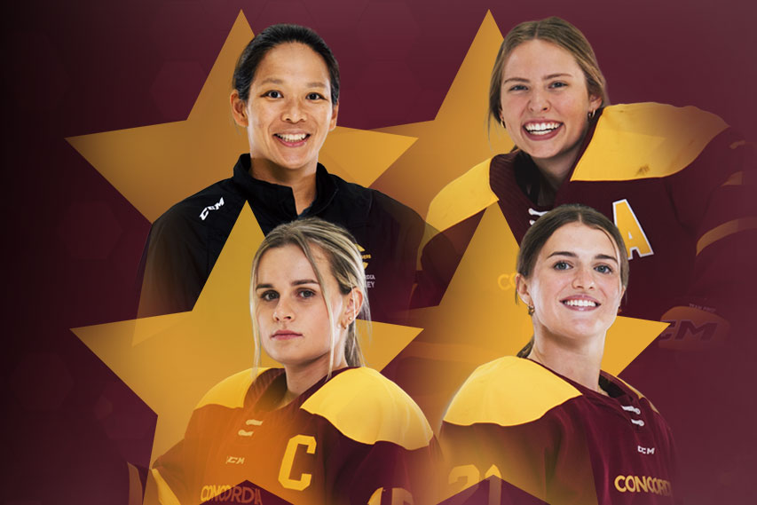 Julie Chu, Jordyn Verbeek, Jessymaude Drapeau & Angélie Jobin