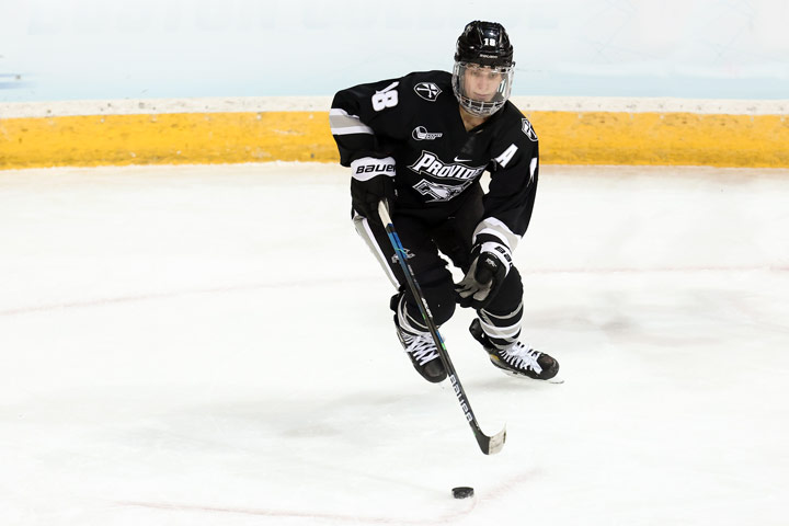 Ariane Julien patrolled the blue line for four seasons with the Providence Friars.
