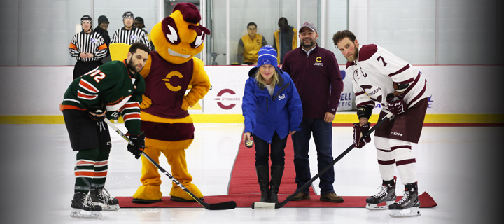 Stingers men's hockey teams up with Bell Let's Talk
