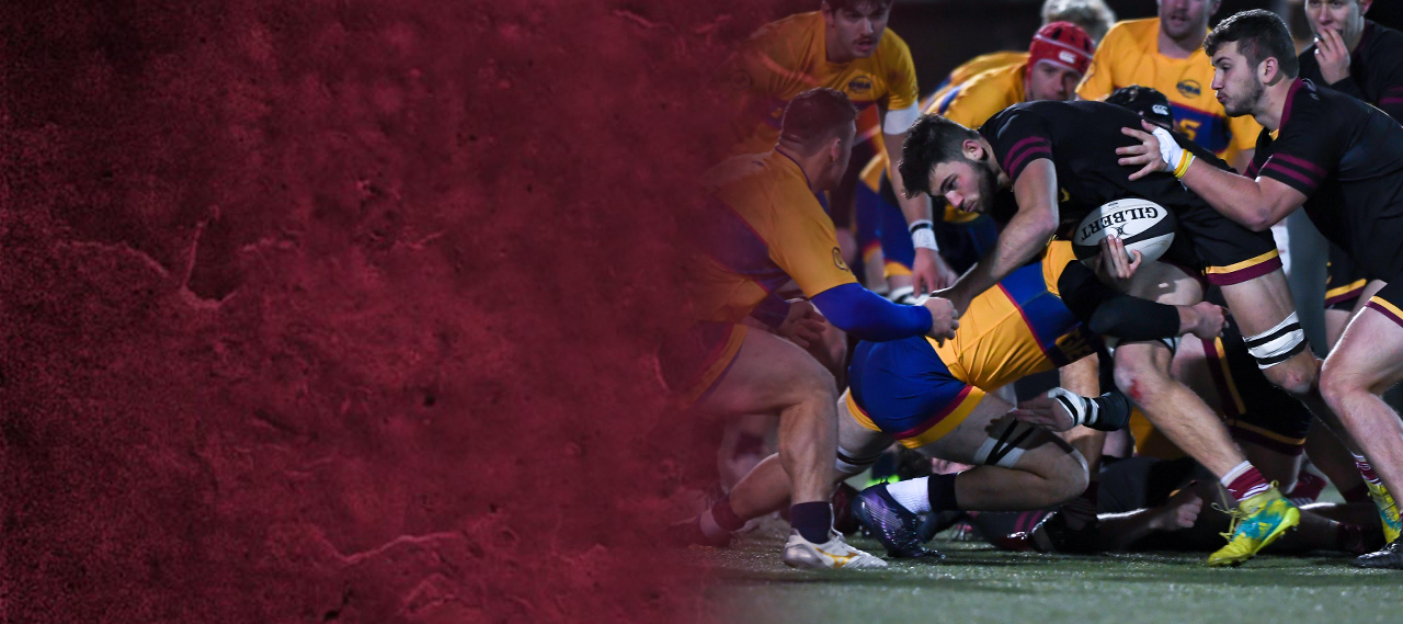 Aidan McMullan in action at the men's rugby national championship in Kingston, Ont.