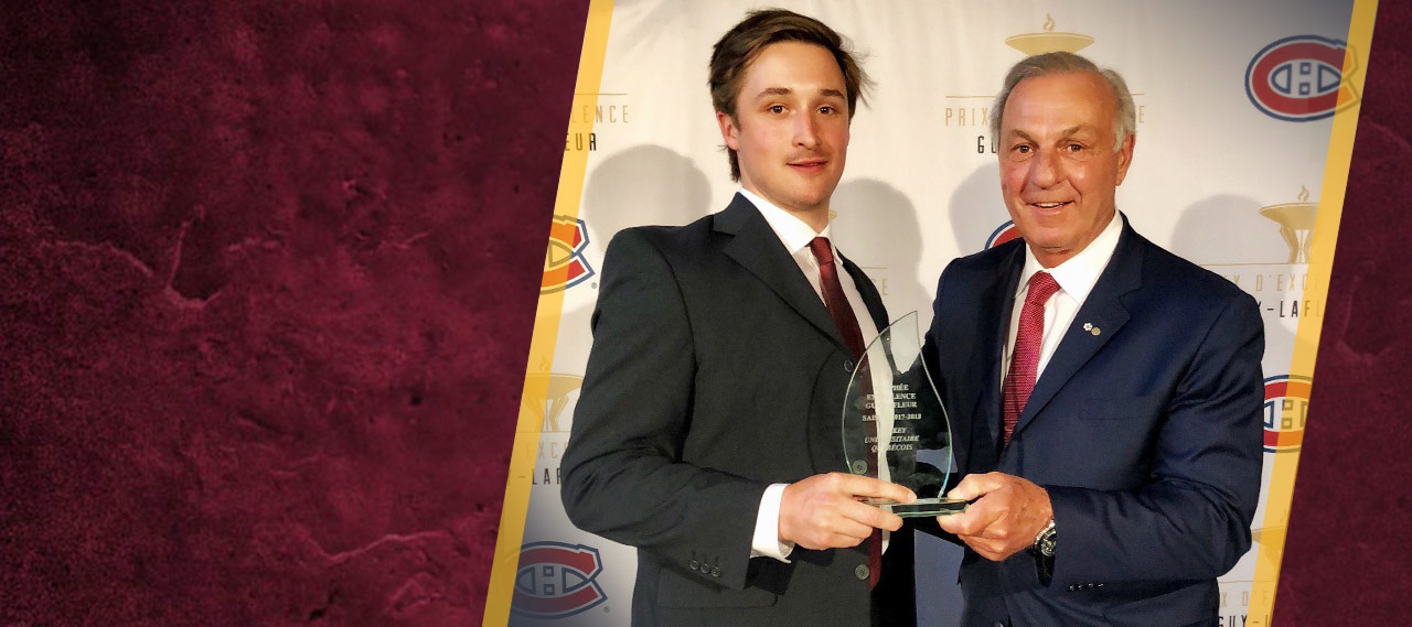 Carl Neill received a $6000 scholarship from the Montreal Canadiens.