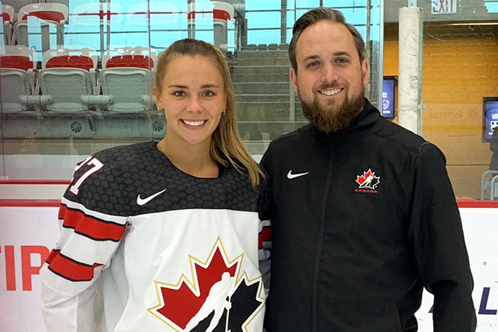 Stingers Emmy Fecteau and Andrew Davis are off to Lake Placid, N.Y.