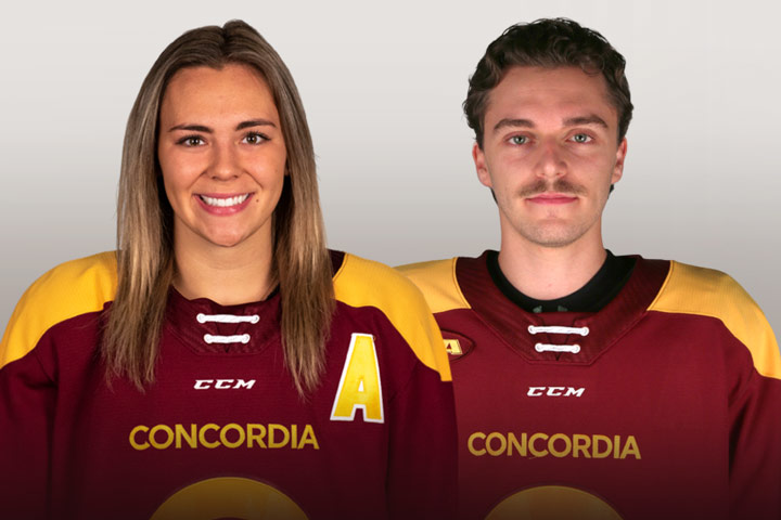 These Concordia hockey stars definitely know how to find the back of the net.