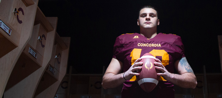 Team Canada star takes football commitment to a whole new level.