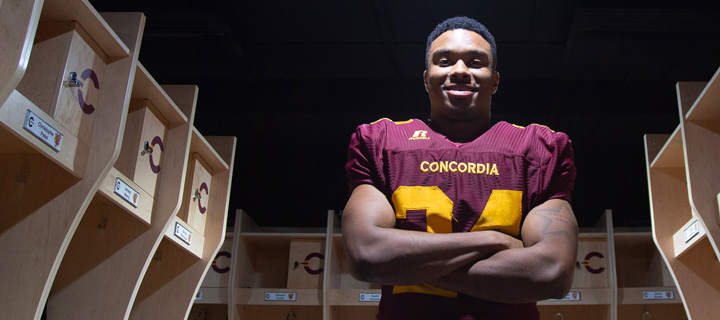The top Cégep tailback brings explosive game to Concordia.