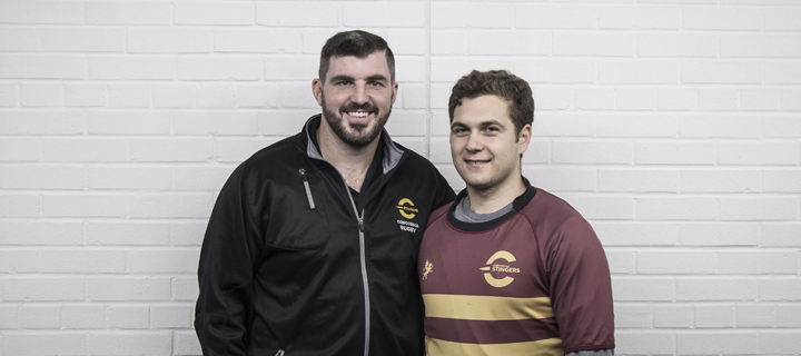 Head coach Craig Beemer and Sebastian Iaricci.