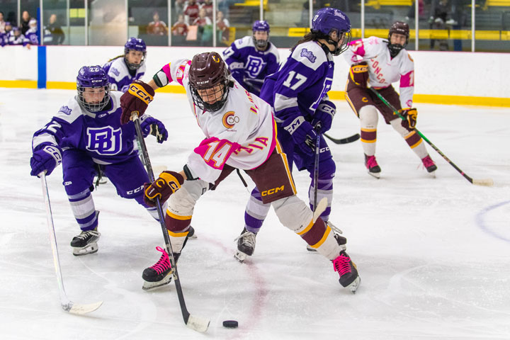 Women's hockey down Gaiters in OT thriller