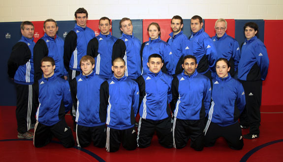 Wrestling 2008-'09 team photograph